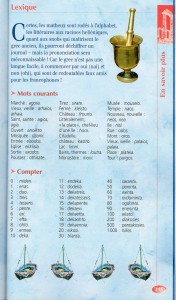 pour apprendre certains mots grecs MOTS GRECS